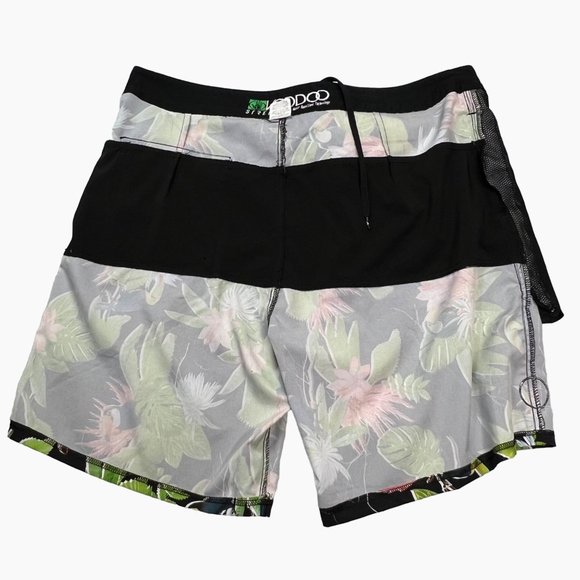 VooDoo Stretch Toucan Tropical Palm Tree Swim Trunks Mens Size 38 - Picture 11 of 12